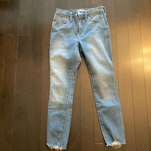 Madewell 10” blue high rise jeggings